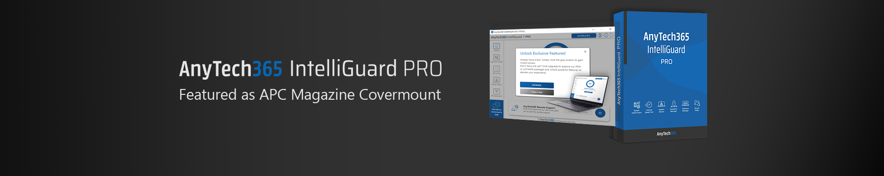AnyTech365 IntelliGuard PRO Featured as APC Magazine Covermount